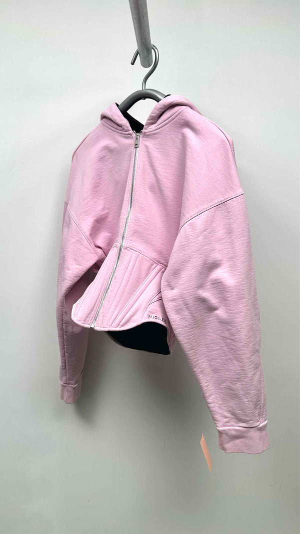 MUGLER Zip-up Corset Hoodie