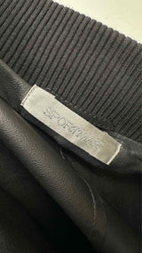 Sportmax Cropped Suede Leather BomberJacket