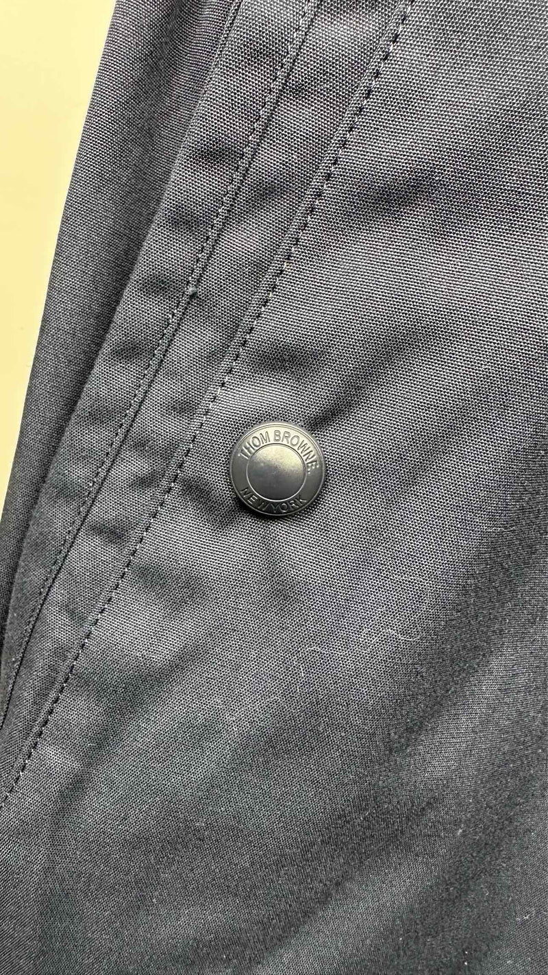 Thom Browne Sleeve Paneled Zip-up Jacket