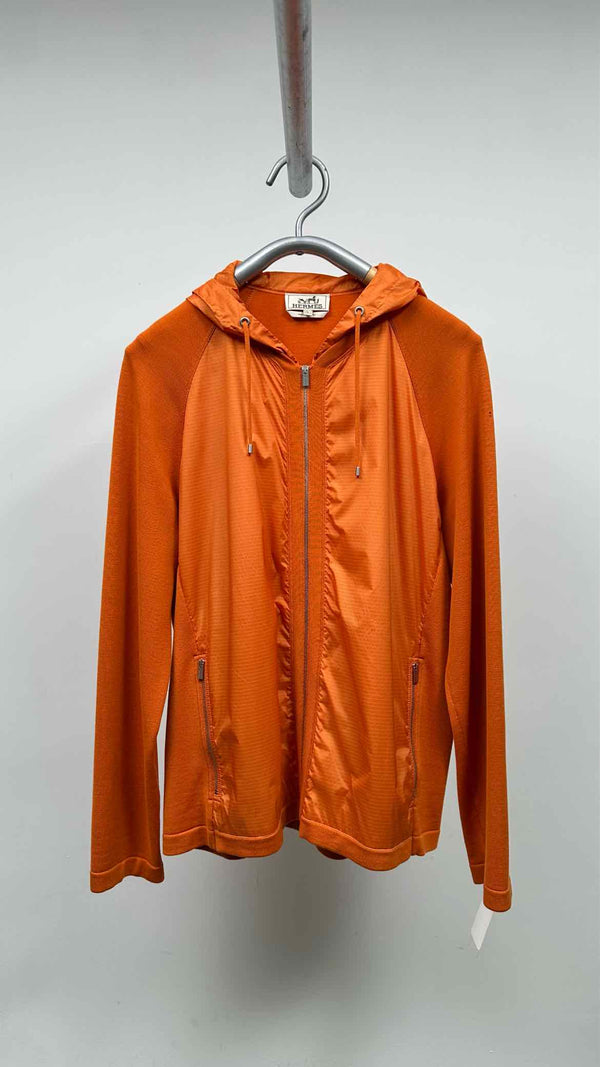 Hermès Zip-Up Knit Hybrid Hoodie