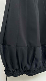 Noir Kei Ninomiya Sheer-bottom Pleated Buble  Long Skirt
