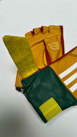 Gucci Adidas Leather Biker Gloves