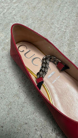 Gucci Pointy-toe Horsebit Flats