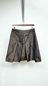 CELINE Pleated Chain-detailed Skirt