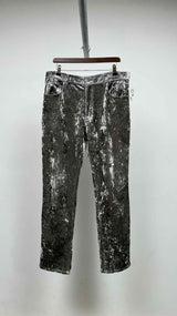 Martin Rose Crashed Velvet Track Pants
