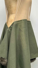 Comme Des Garcons N/S Mesh Top Fur-line Hybrid Dress