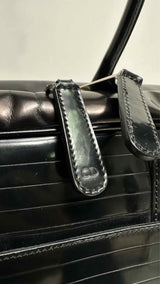 Dior Homme Glossy-Leather Document Brief Bag
