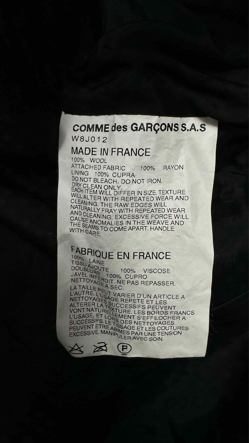 Comme Des Garcons Comme Des Garcons Frill-detailed Check Jacket