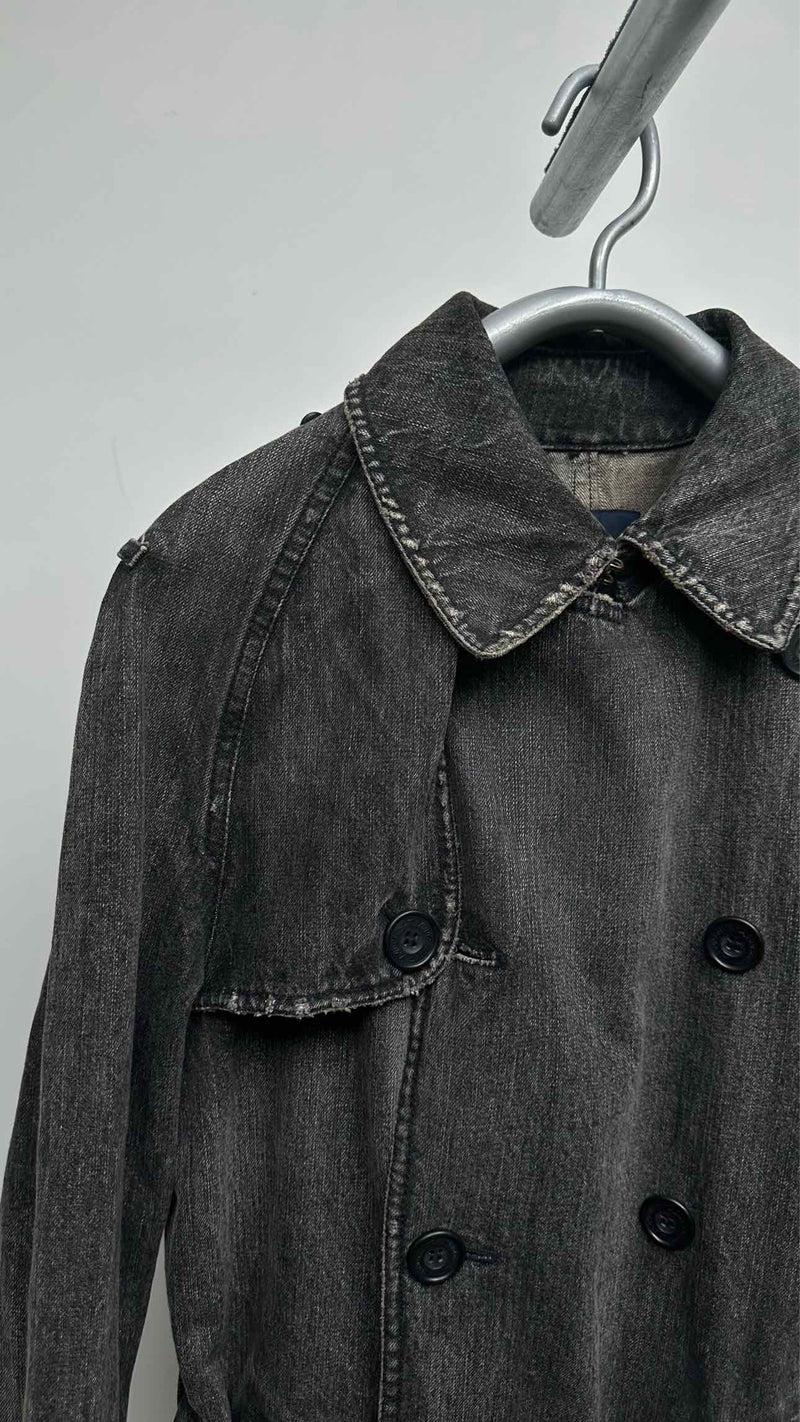 Junya Watanabe MAN X Aquascutum Distressed Denim Trench Coat