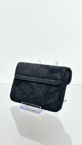 Chanel Suede Quilted Pouch