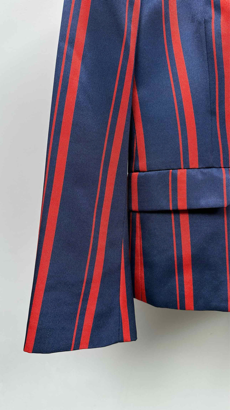 Tricot Comme Des Garcons Stripe Satin Bottom-bow Jacket