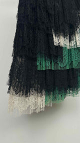 Sacai Ruffled Lace Mini-Skirt