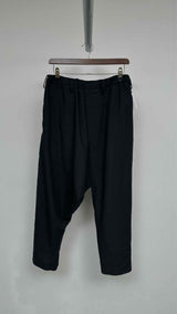 Issey Miyake Men Drop-Crotch Cropped Easy Pants