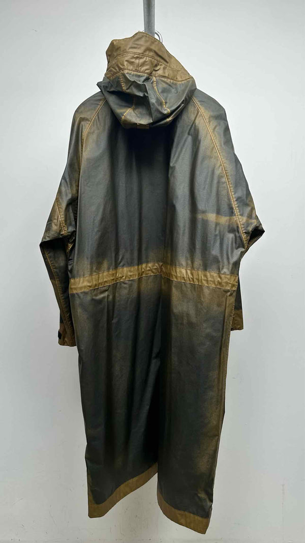 Stone Island Mussola Gommate Longline Hooded Water-resistant Coat