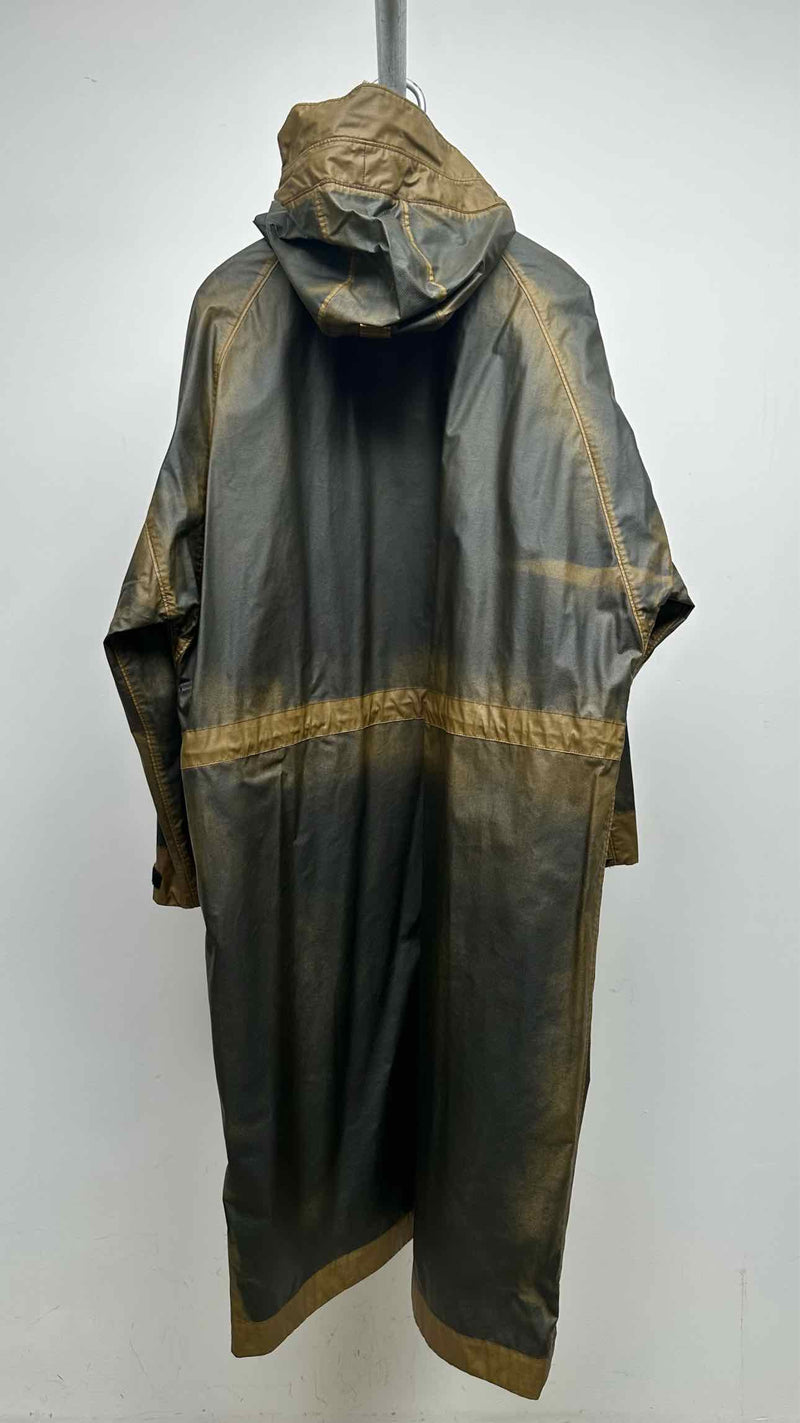 Stone Island Mussola Gommate Longline Hooded Water-resistant Coat