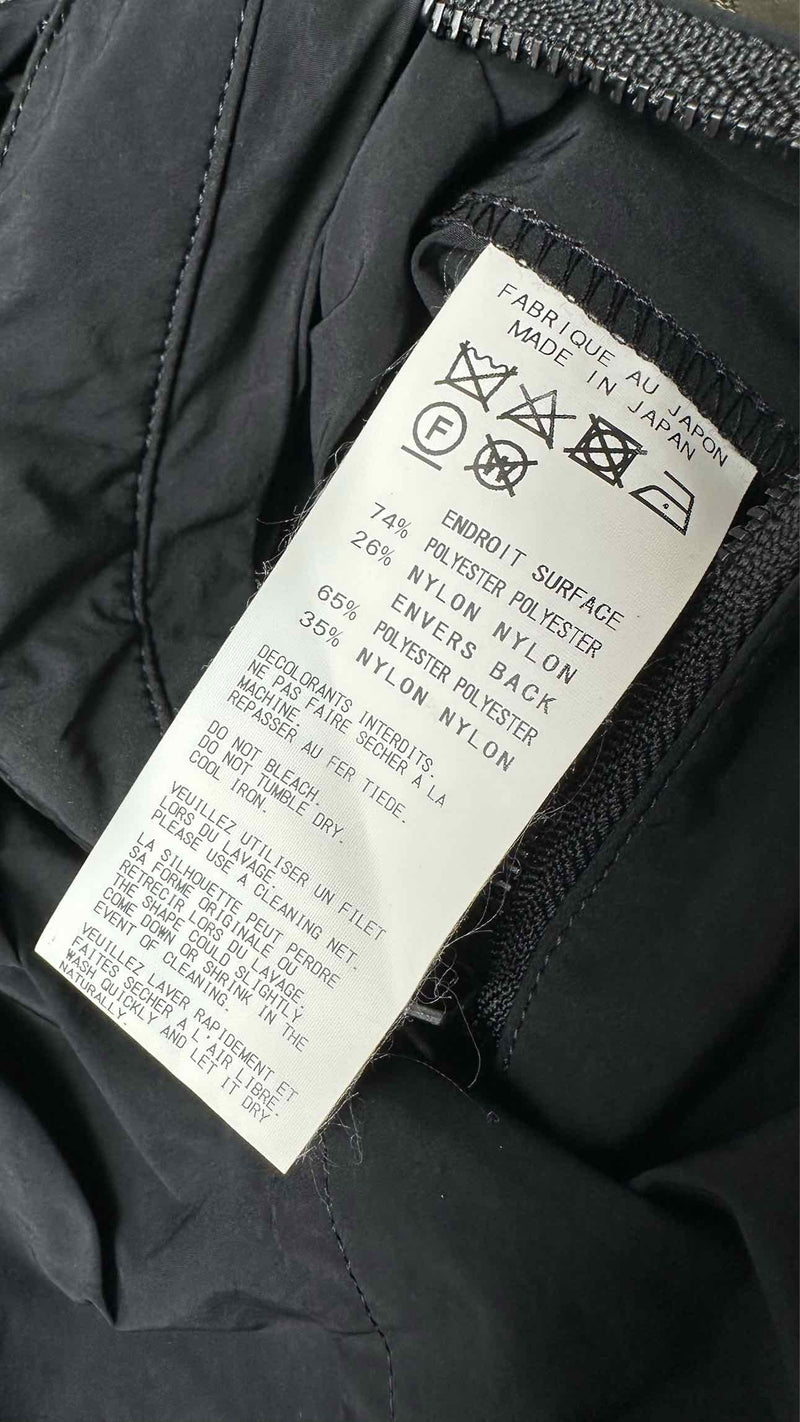 Yohji Yamamoto Pour Homme Leaf-graphic Peach-skin Coat