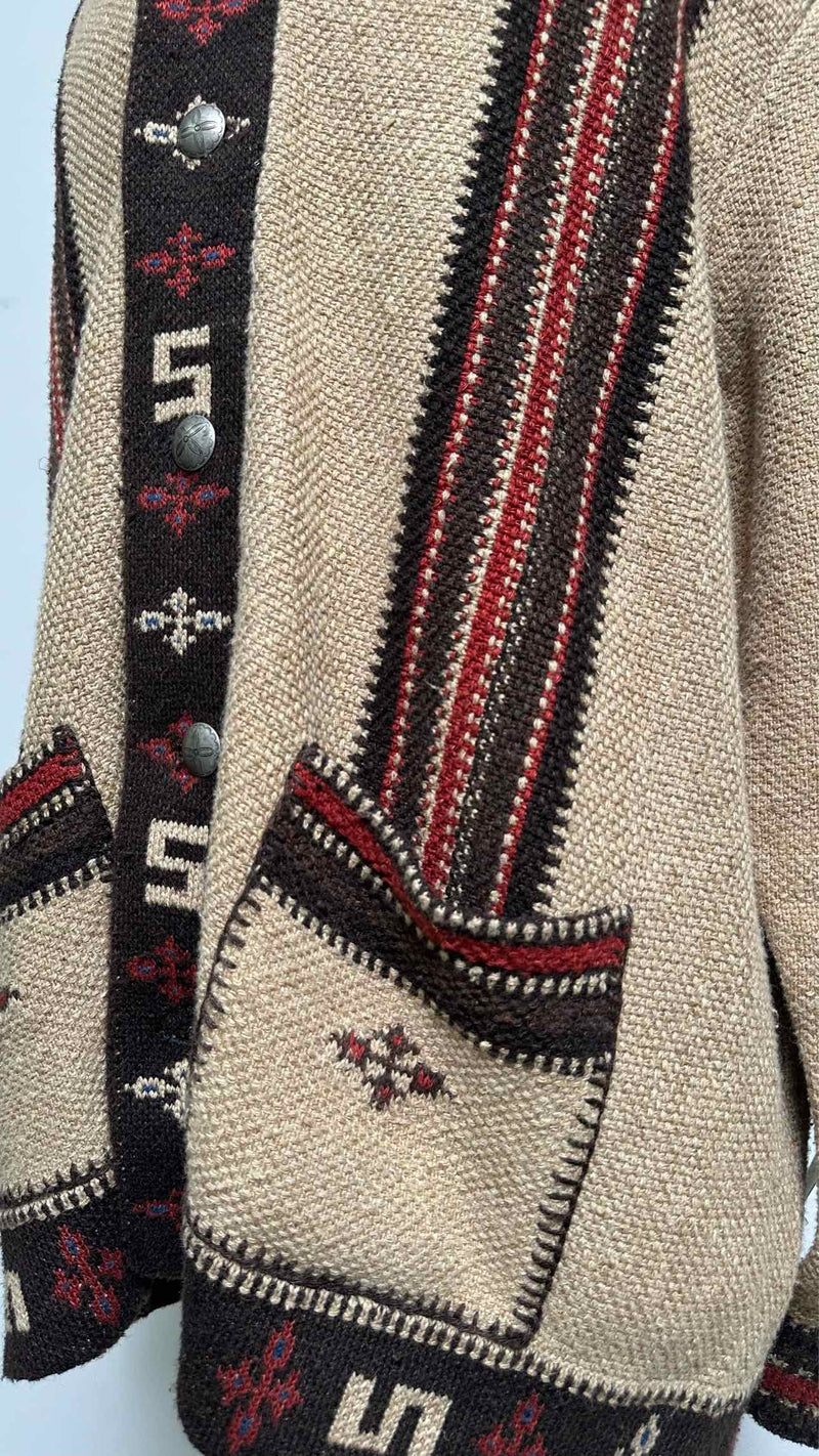 RRL South Western Hand Knitted Ranch Cardigan