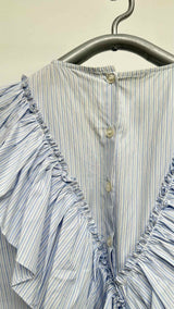 Simone Rocha H/S Stripe Tiered Fill Shirt Dress