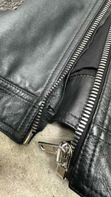 Rick Owens Sequen Detailed Leather Jacket