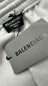 Balenciaga Logo-embroidered Oversized Wide Sweat Shorts