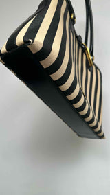 Moschino Stripe Leather Hand-Bag