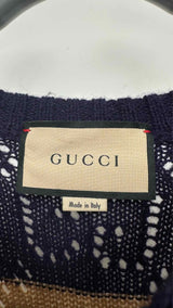 Gucci GG Open-stitch Stripe Sweater