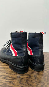 Thom Browne Canvas Hybrid Wingtip Boots