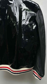 Thom Browne 4-bar 4-bar Patent-body Leather Bomber Jacket