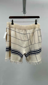 Margiela Fringe Check Knit Shorts