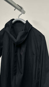 Yohji Yamamoto Pour Homme High-neck Buckled Sheer Top