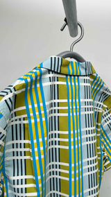 Lanvin S/S Checked-print Bowling Shirt