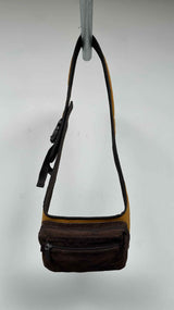 Miu Miu Suede-hybrid Shoulder Bag