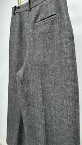 Khaite Teyana Pleated Herringbone Pants