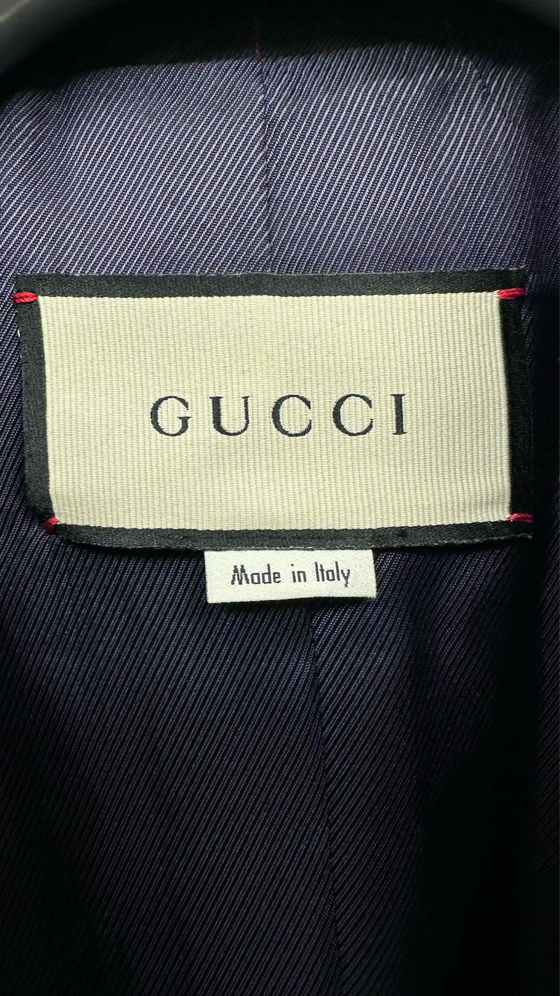 Gucci GG Monogram Pin-stripe Blazer Jacket