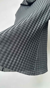Pleats Please L/S Houndstooth High-Neck Pleated Top