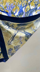 Hermes Kuggor Tree Silk Scarf