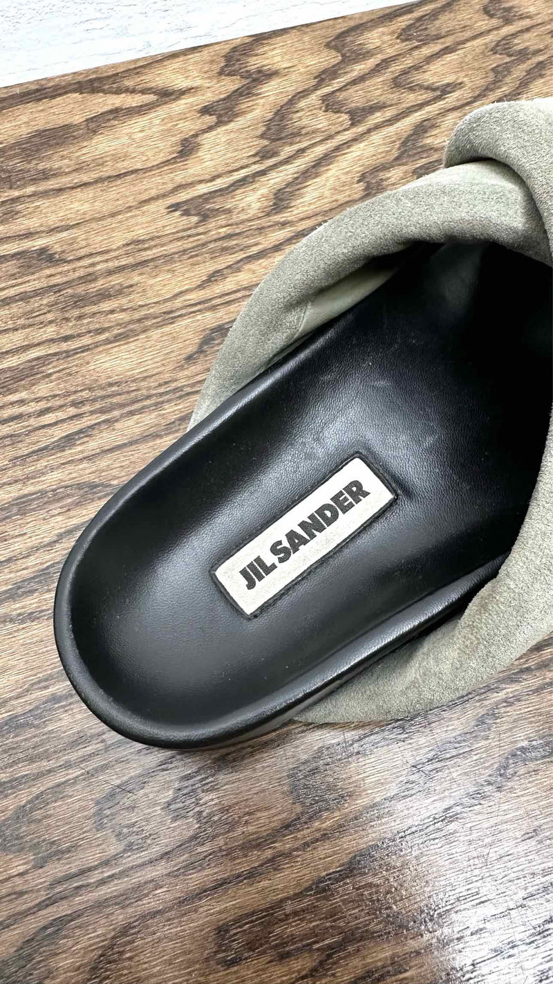 Jil Sander Suede Wrapped Sandals