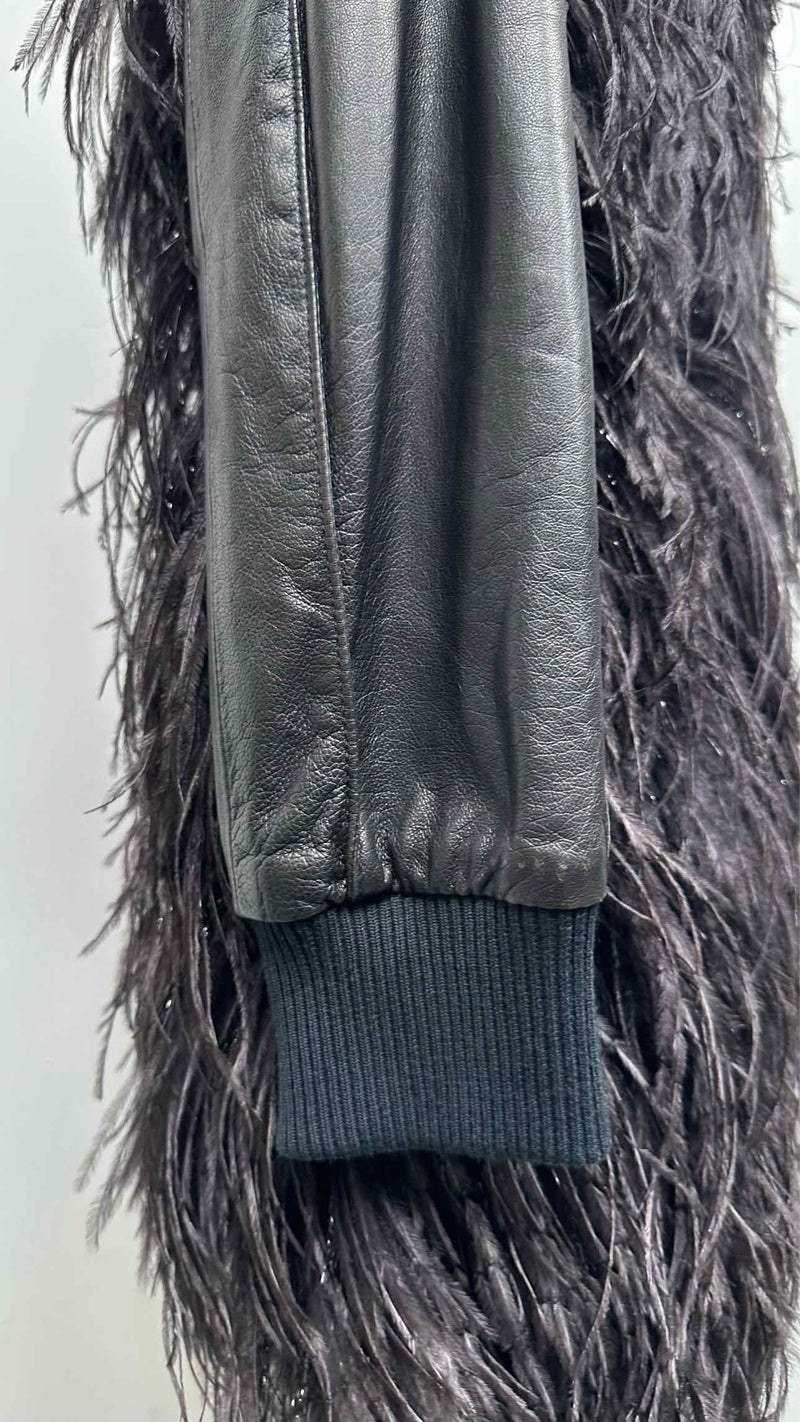 Margiela Leather / Feather Coat