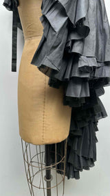 Comme Des Garçons Pleats-detailed Asymmetric Tunic