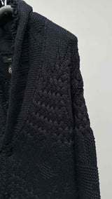Alanui Shawl-neck Oversized Cable Cardigan