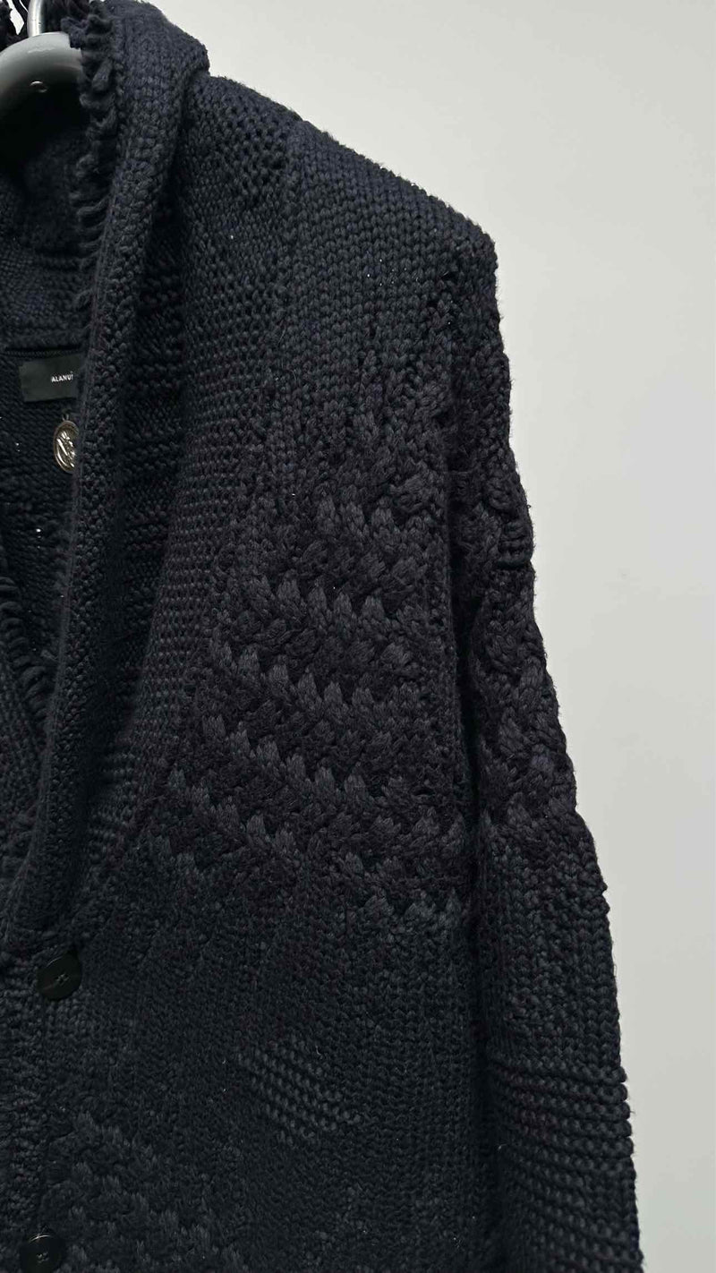 Alanui Shawl-neck Oversized Cable Cardigan