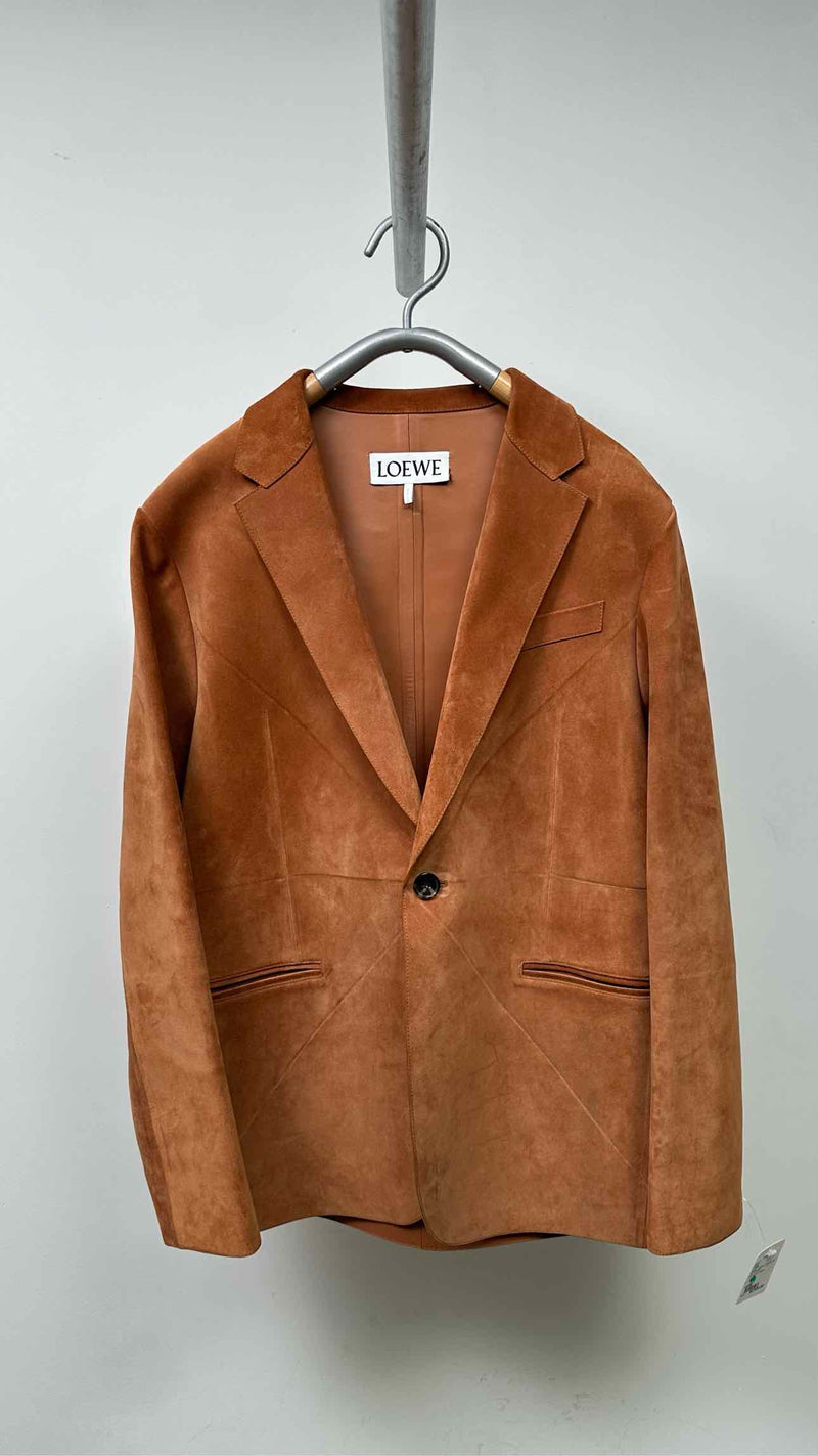 LOEWE Puzzle-Shaped Suede Jacket