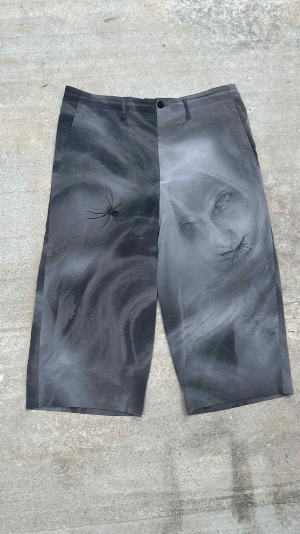 Yohji Yamamoto Pour Homme Spider Printed Wide Easy Pants