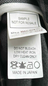 Thom Browne Double-faced Bal collar Gingham Wool Coat