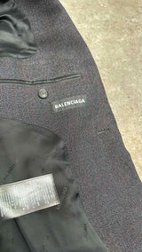 Balenciaga Check Jacquard Jacket