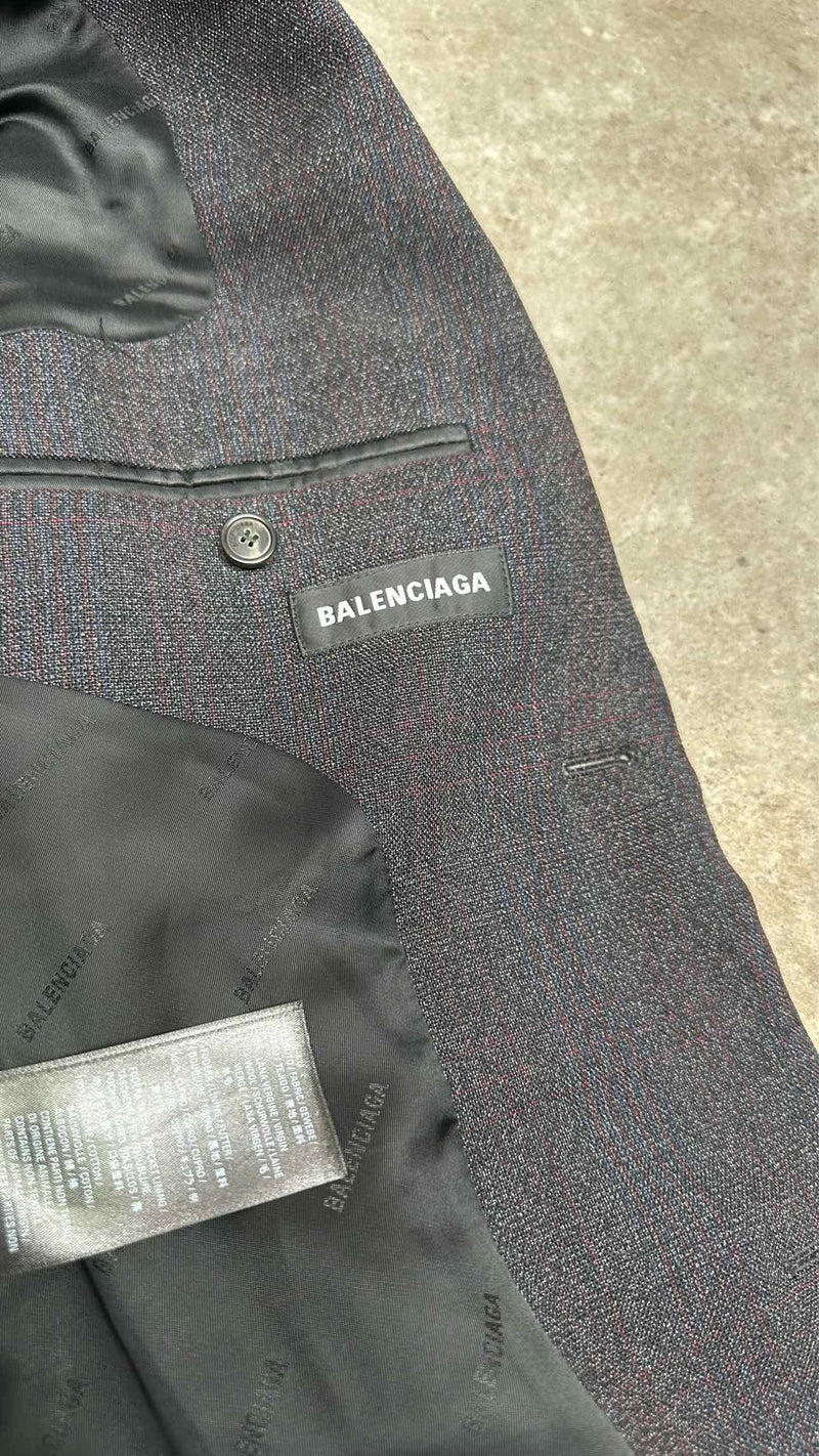 Balenciaga Check Jaqured Jacket