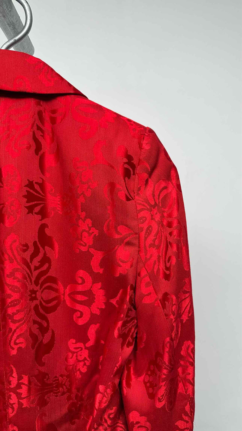 Ann Demeulemeester Botanical Jacquard Blazer Jacket