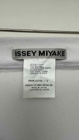 Issey Miyake Asymmetrical Draped Sheer Midi Skirt