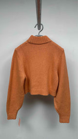 The Row Mock-neck Cropped Sweater