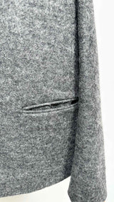 Margiela Razed-shoulder Wool Blazer Jacket